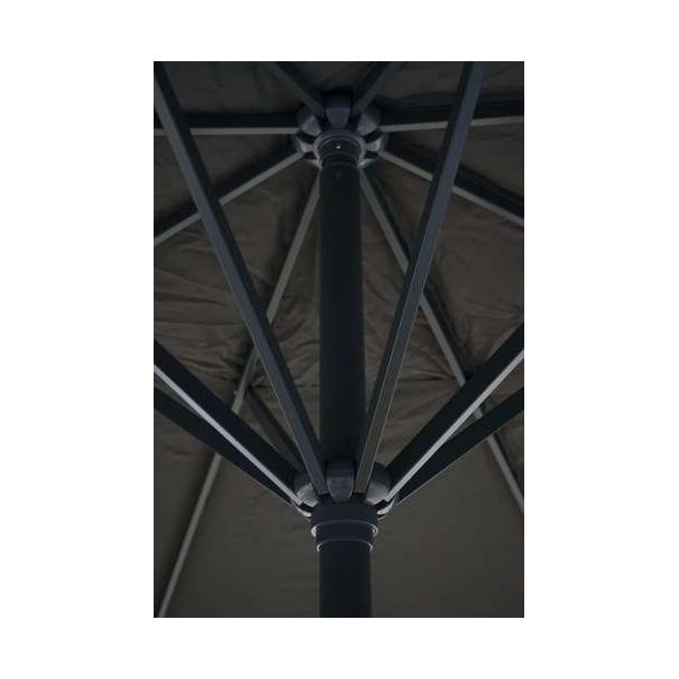 Markedsparasol 5 m - antracit parasol 500 cm med krank og krydsfod