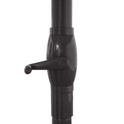 Markedsparasol 5 m - antracit parasol 500 cm med krank og krydsfod