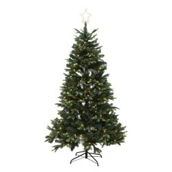 Kunstigt juletr LIFA 260 x 170 cm m/LED og stjerne - NORDIC WINTER