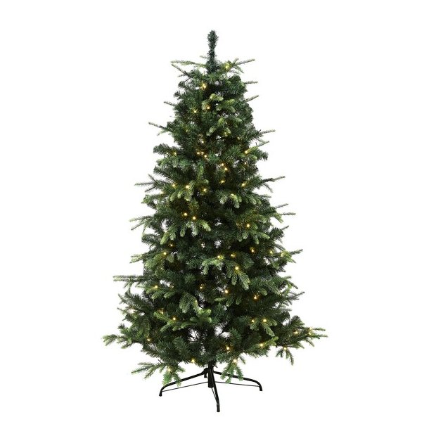 Kunstigt NORDIC WINTER juletr ALVA 200 x 134 cm u/LED-lys