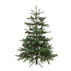 Juletr p 200 x 144 cm - kunstigt Normann PE juletr u/LED