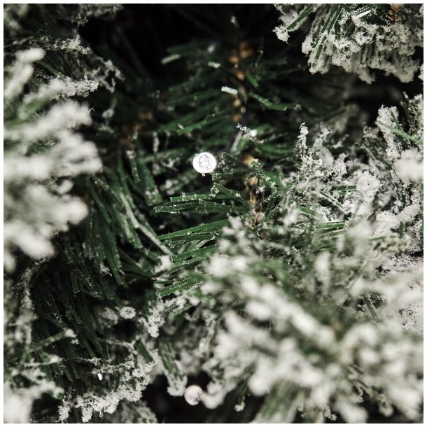 NORDIC WINTER FROST - kunstigt juletr 180 x 118 med sne og LED-lys