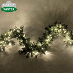 Granguirlande med LED lys PE/PVC 230V 270 cm, kan serieforbindes