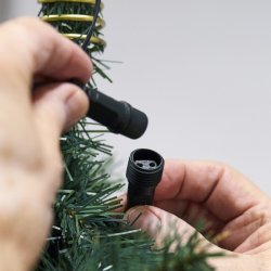 NORDIC WINTER kunstigt juletr ASKE 210 x 138 cm m/LED-lys