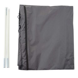 Overtrk p 370cm til 5x5 M markedsparasol - vandtt antracit cover