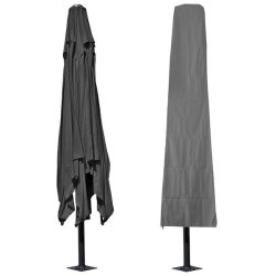 Overtrk p 370cm til 5x5 M markedsparasol - vandtt antracit cover