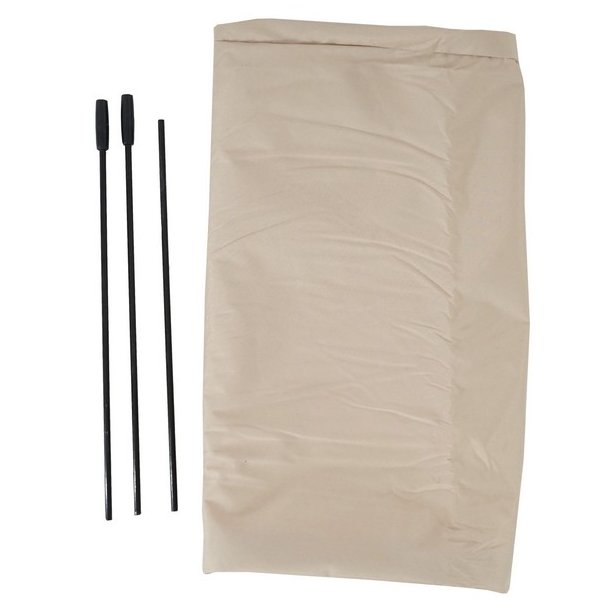 Overtrk til parasol 3,5 - vandtt creme cover til haveparasol