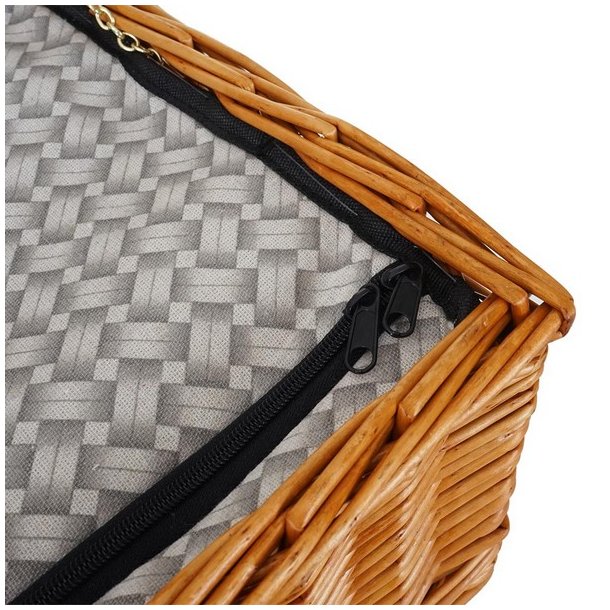 Picnickurv til 4 personer - picnicst med picnictppe og klerum