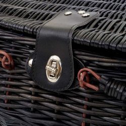 Picnickurv til 2 personer - picnicst i flet med termo kleskab