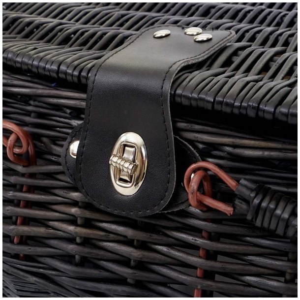 Picnickurv til 2 personer - picnicst i flet med termo kleskab