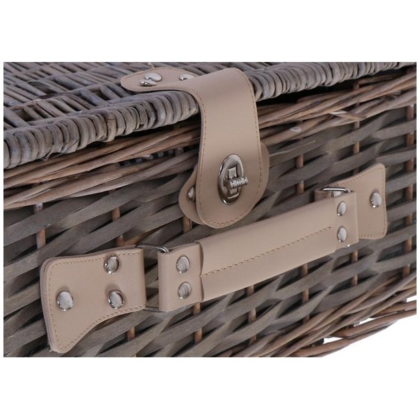 Picnickurv til 4 personer - picnicst i flet med picnictppe