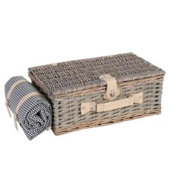 Picnickurv til 4 personer - picnicst i flet med picnictppe