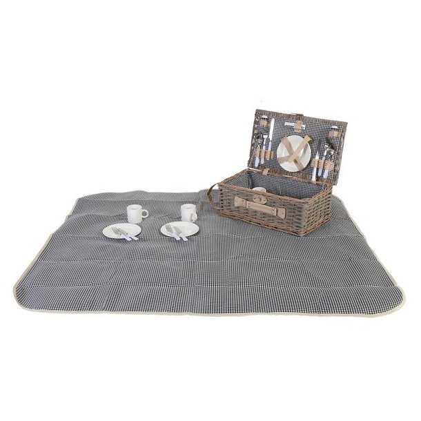 Picnickurv til 4 personer - picnicst i flet med picnictppe