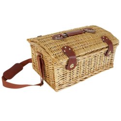 Picnickurv til 6 personer - picnicst med picnictppe og kletaske
