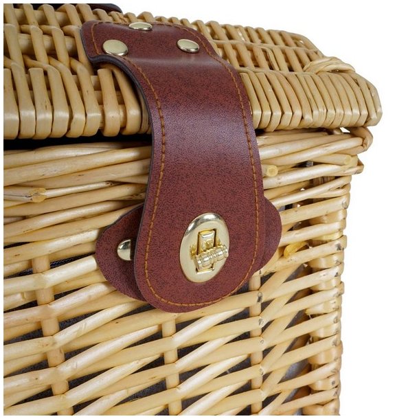 Picnickurv til 6 personer - picnicst med picnictppe og kletaske