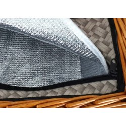 Picnickurv til 4 personer - picnicst med picnictppe og klerum