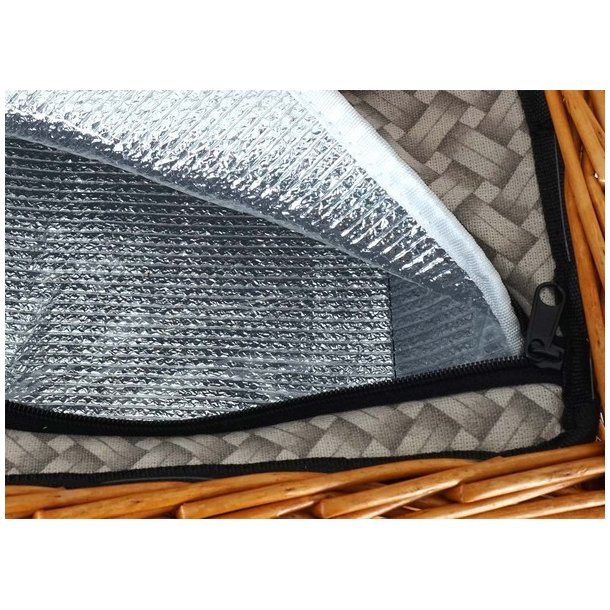 Picnickurv til 4 personer - picnicst med picnictppe og klerum