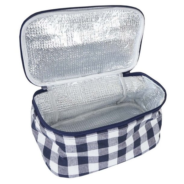 Picnickurv til 6 personer - picnicst med picnictppe og kletaske