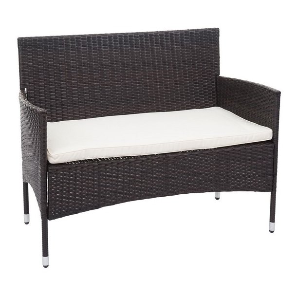 Polyrattan havem�bels�t - brunt polyrattan lounge havem�bler - brun 2-1-1