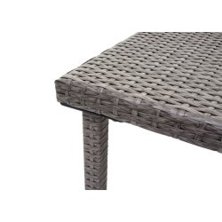 Havebord - gr polyrattan 30x80x50 cm - havembler