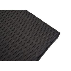 Havebord - sort polyrattan 30x80x50 cm - havem�bler