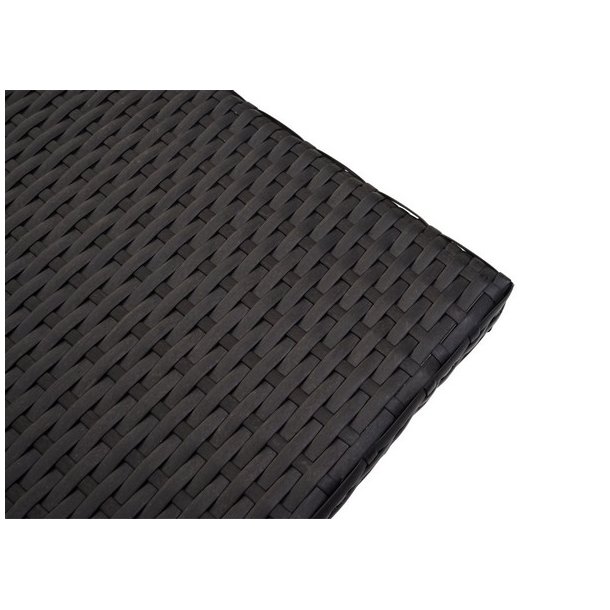 Havebord - sort polyrattan 30x80x50 cm - havem�bler
