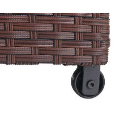 Polyrattan hyndeboks - brun hyndeboks p� 170 liter - 51x100x50 Premium model