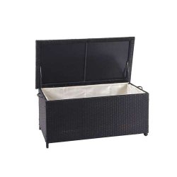 Polyrattan hyndeboks - sort hyndeboks p 170 liter - 51x100x50 Premium model