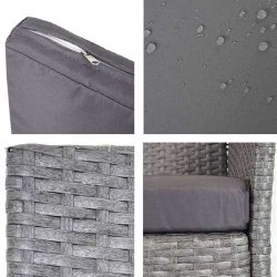 Polyrattan havembler - grt polyrattan loungest - gr 2-1-1 sofast