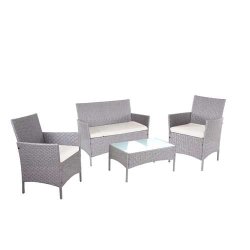 Polyrattan havembler - grt polyrattan loungest - gr 2-1-1 sofast