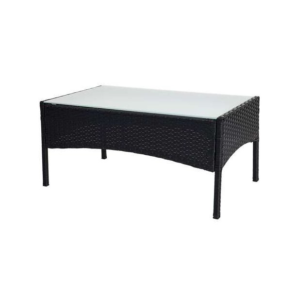 Polyrattan havem�bler - sort polyrattan lounges�t - sort 2-1-1 sofas�t
