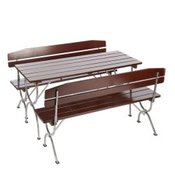 Havebnke - 2 stk sammenklappelige foldbare trbnke p 150 cm