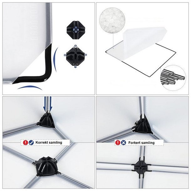 Skoreol - kubisk skoskab i plastik - skohylder med 10 skorum