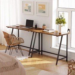 Skrivebord - arbejdsbord - rustik brun 100 x 50 x 75 cm
