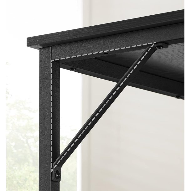 Skrivebord - computerbord - sort 100 x 50 x 75 cm