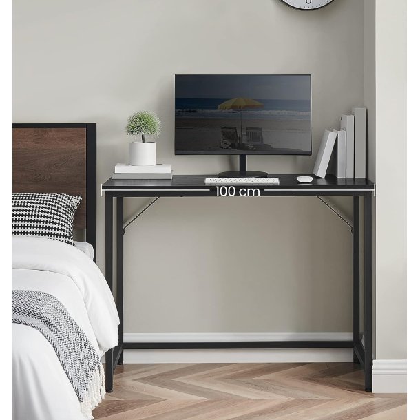 Skrivebord - computerbord - sort 100 x 50 x 75 cm