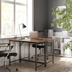 Skrivebord - computerbord - rustik brun 100 x 50 x 75 cm