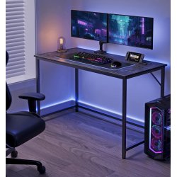 Skrivebord - computerbord - sort 120 x 60 x 75 cm