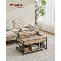 Sofabord med indbygget computerbord og skrivebord - brun
