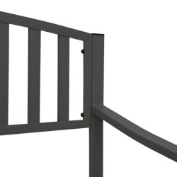 Stlbnk - sort parkbnk og havebnk i pulverlakeret stl