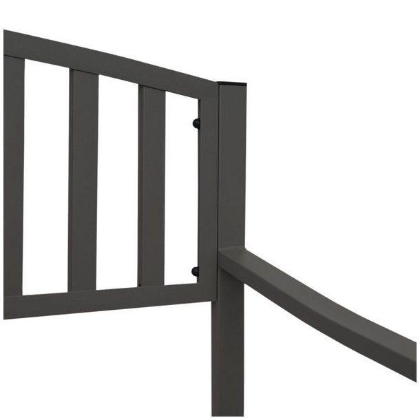 Stlbnk - sort parkbnk og havebnk i pulverlakeret stl