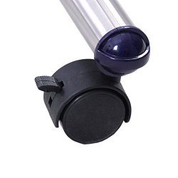 T�jstativ med 2 t�jst�nger - justerbar s�lv b�jlestang p� hjul