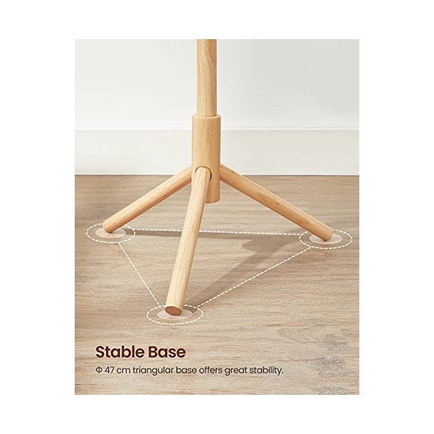 Stumtjener i tr� - frakke stativ til entre - brun 47x47x175