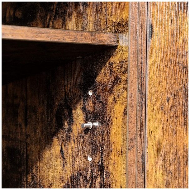 TV-b�nk - retro TV-bord - vintage rustik brun 140x40x50 cm