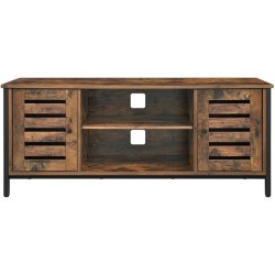 TV-bord - TV-b�nk i industrielt design - rustik brun 110x40x50
