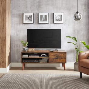 TV-bord - retro TV-b�nk - vintage rustikt brunt 120x40x50 cm