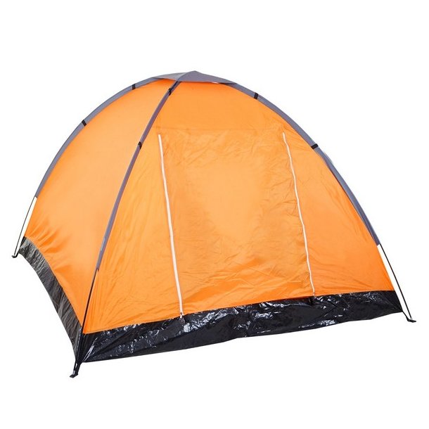 Campingtelt - 2 personers kuppeltelt til camping - orange telt