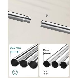 T�jstativ p� hjul - dobbelt t�jskinne s�lv 103,5 x 52,5 x 155