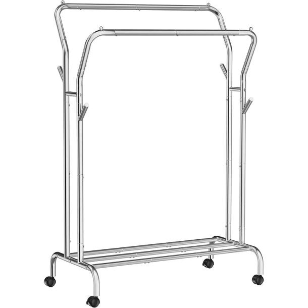 Tjstativ p hjul - dobbelt tjskinne slv 103,5 x 52,5 x 155