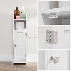 Badevrelsesskab - toiletskab - opbevaringsskab - hvid 18x20x80